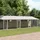 vidaXL Hundezwinger mit Dach und Türen 10 x 2 x 2 m Stahl Grau