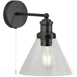Searchlight 1277BK Pyramid Wandlampe E27 1 x 60W