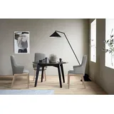 Stressless® Polsterstuhl Laurel, High Back mit Armlehne, Größe L, mit abgerundeten Beinen in Schwarz grau