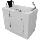 AcquaVapore Sitzbadewanne Senioren Wanne Sitzwanne mit Tür S08-TH-A-L 68x110cm