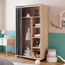 Vicco Doros Garderobenschrank 100 x 168 x 50 cm braun