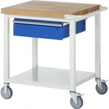 Rau Fahrbare Werkbank mit Ablageboden und Schublade BxTxH 750x700x880mm