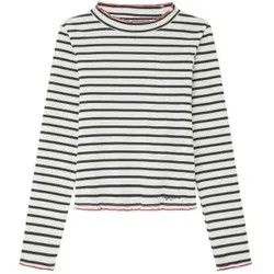 Pepe Jeans für Mädchen. PG503102 Tallulah-T-Shirt (8años= 128cm), Weiß, Lässig, Baumwolle, Langarm, Kinderbekleidung