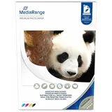 MediaRange Fotopapier für Tintenstrahldrucker: hochglänzend, 50 Blatt