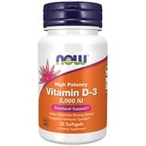 NOW Foods Vitamin D3 2000 IE Weichkapsel (30 Weichkapseln)