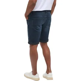 Mustang Chicago Shorts aus Stretch Denim in dunklem Used-W36