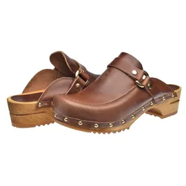 Sanita Wood-Lillen Open Clog Brown Gr.35 | 35