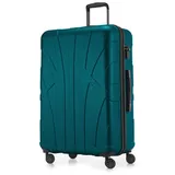 suitline Hartschalen Trolley 4-Rollen 76 cm / 96-110 l aquagrün