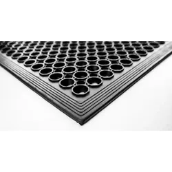 Jet-Line Fußmatte MONA 80x120x1,2 cm schwarz Schuhabstreifer Schmutzmatte Schmutzfänger