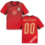 PUMA Original EFA Ägypten Trikot Herren [Home WM 2026] Offizielles Ägypten Trikot [Personalisiert] Fussball Weltmeisterschaft [WM 26] Nationalmannschaft Jersey I Gr. S - S