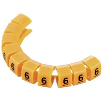 TRU Components TC-MB2/6203 Kennzeichnungsclip Aufdruck 6 Außendurchmesser-Bereich 4 bis