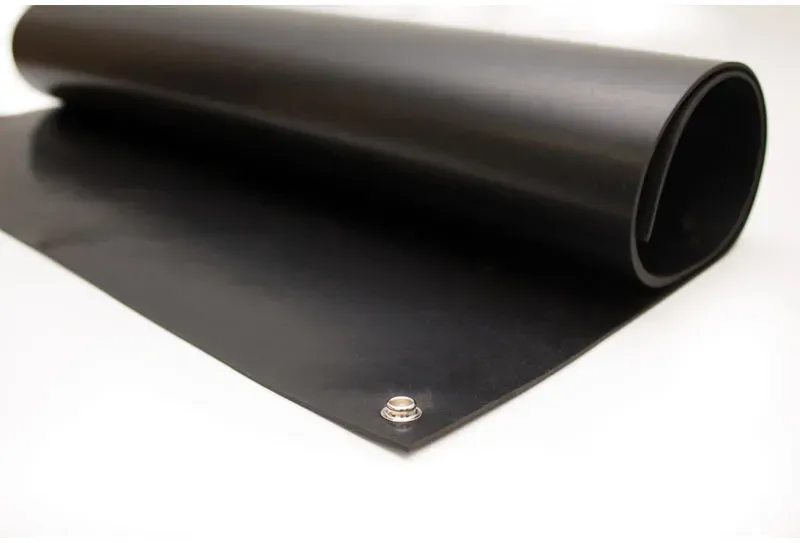 Leitfähige Neoprenmatte für Werkbänke und Böden, 0,6 x 1,2 m