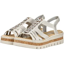 Rieker Keilsandalette Damen Silber 39