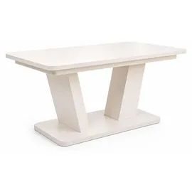 aea Edle Esszimmer Garnitur Designer Esstisch 4x Textilstühle Spiegel - Weiß