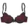JETTE Push-up-BH Damen dunkelrot-schwarz Gr.70C