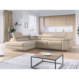 MKS Meble Eckcouch L-Form Beige 3-Sitzer