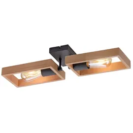 just light. Just Light 2-flg. rechteckig Holz schwarz