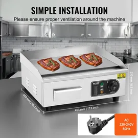 Vevor Kommerzieller Grill 2800 W 45 x 30 cm