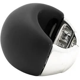 COLLEZIONE ALESSANDRO Fingerring "BlackSphere", schwarz, COLLEZIONE ALESSANDRO, Fingerringe, Damen, Acryl,
