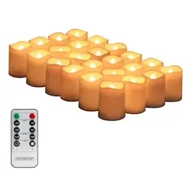 monzana LED Echtwachs Kerzen 5 St.