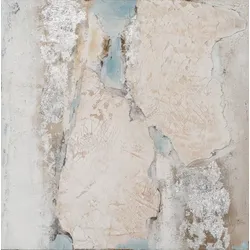 Gemälde FACETTEN IN HELLBLAU - bunt - LB 60x60 cm
