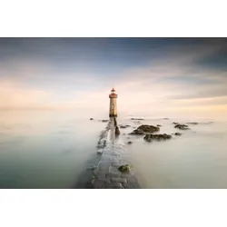 Fototapete PAPERMOON "Photo-Art JOSE BEUT, LEUCHTTURM", bunt, B:3,50m L:2,60m, Vlies, Tapeten