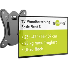 goobay TV-Wandhalterung Basic Fix (Größe S) - 58523
