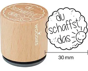 12 COLOP Woodies Motivstempel-Set Motivation 3,0 x 3,0 cm