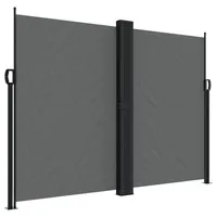 vidaXL Seitenmarkise Ausziehbar 180 x 600 cm Anthrazit Polyester