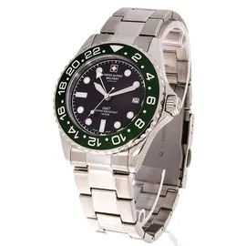 Swiss Alpine Military Herren Uhr Analog Quarz 7052.1133SAM Edelstahl