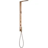 Hansgrohe AXOR ShowerComposition Duschpaneel mit Thermostat, Kopfbrause 110/220, Schulterbrause, inklusive Zubehör, 12595300, Farbe: Polished Red Gold