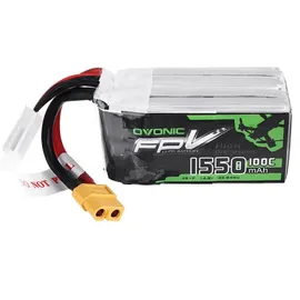 AccuCell Li-Polymer-Akku 1550mAh 14.8V 100C 4S XT60-Stecker für Modellbau, Drohne, Multicopter, Quadrocopter wie 4S1P
