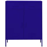 vidaXL Lagerschrank Marineblau 80x35x101,5 cm Stahl
