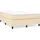vidaXL Boxspringbett 140 x 200 cm Creme