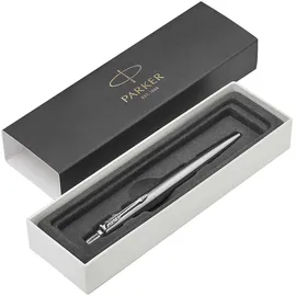 Parker Kugelschreiber Jotter Edelstahl silber, Schreibfarbe: blau,