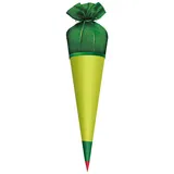 ROTH Stoffbezug für DIY-Stoffschultüte zum Bügeln, grün Stoffbezug aus 100 % Mikrofaser, 120 g/qm, (70 cm)