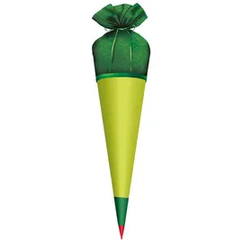 ROTH Stoffbezug für DIY-Stoffschultüte zum Bügeln, grün Stoffbezug aus 100 % Mikrofaser, 120 g/qm, (70 cm)