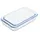 Relaxdays Auflaufform Set 29,5 x 17,5 x 5 cm Transparent