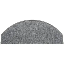 Beautissu Stufenmatte, Hellgrau, Textil, 28x1x65 cm, Teppiche - Böden, Bodenbeläge