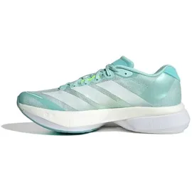 adidas Adizero Boston 13 Damen Semi Flash Aqua/Zero Metalic/Lucid Lemon 38 2/3