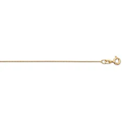 Goldkette ONE ELEMENT "Halskette aus 585 Gelbgold Ø 0,8 mm" Gr. 42, gold, Halsketten, Damen, 42, Gelbgold 585, Damen Gold Schmuck Rundankerkette