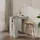 vidaXL Bartisch mit Regal 102 x 50 x 103,5 cm Grau