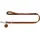 Hunter Hundeführleine, Leder, schlicht, strapazierfähig, geschmeidig, Handschlaufe, 1.3 cm, cognac