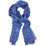 COLLEZIONE ALESSANDRO Herzchenschal " Babsi " in blau | Gr.: onesize