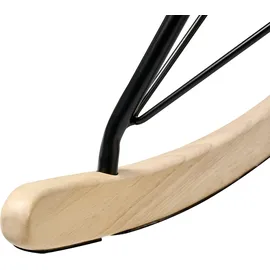 Beliani Schaukelsessel AKRA Webpelz 0 x 0 x 0 cm Hellbeige