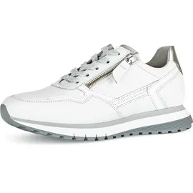 Gabor Sneaker Damen Weit Silber/Weiß 37