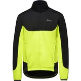 Gore Wear GORE C5 Herren Fahrrad-Jacke GORE WINDSTOPPER, M, Schwarz/Neon-Gelb
