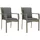 vidaXL Gartenstuhl 59 x 59 x 88 cm grau 2 St.