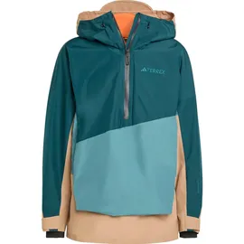 adidas Terrex Xploric 2 Layer Lined Climaproof Anorak preloved teal/aurora ivy/cardboard (AFDU) XL