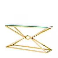Casa Padrino Luxus Konsole Edelstahl Gold Finish 150 x